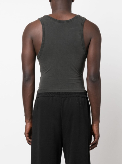 Shop Entire Studios Faded-effect Tank Top In Black