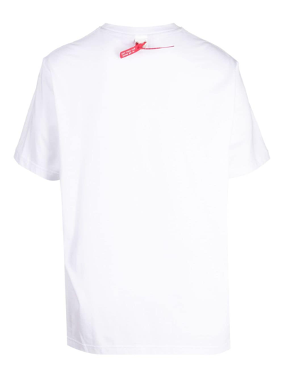 Mostly Heard Rarely Seen 8-bit Sneaker-print Cotton T-shirt In White