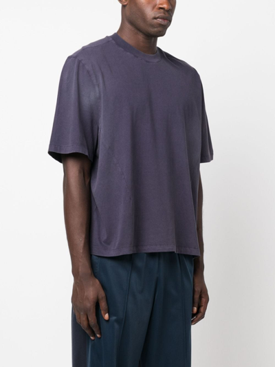 Shop Entire Studios Dart Tee Organic Cotton T-shirt In Blue