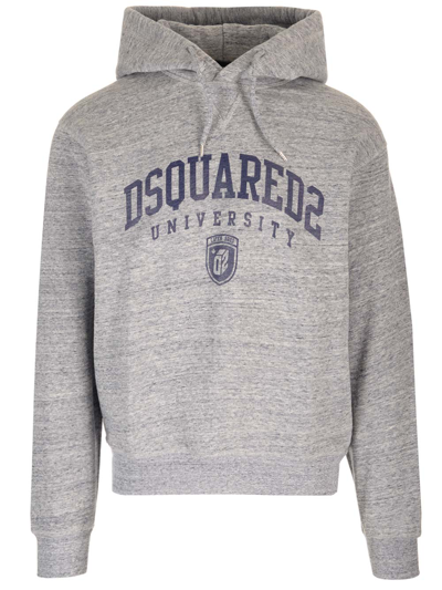 Shop Dsquared2 Hooded Sweatshirt In Grey