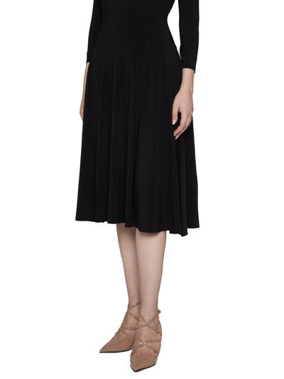 Shop Norma Kamali Skirt In Black
