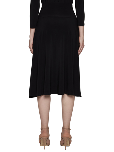 Shop Norma Kamali Skirt In Black