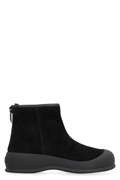 Shop Bally Suede Ankle Boots Carsey In Black