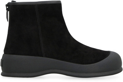 Shop Bally Suede Ankle Boots Carsey In Black