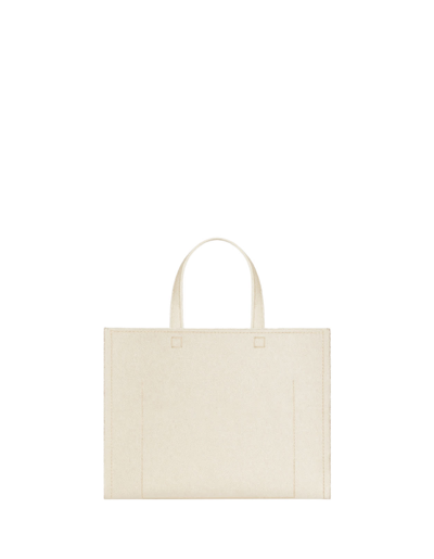 Shop Givenchy Small G-tote Bag In Natural Beige Canvas In Marrone