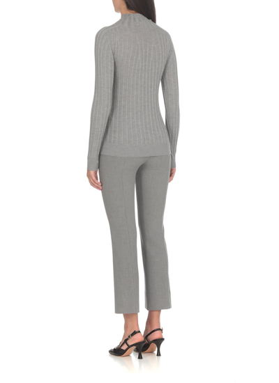 Shop Peserico Lurex Sweater In Grey