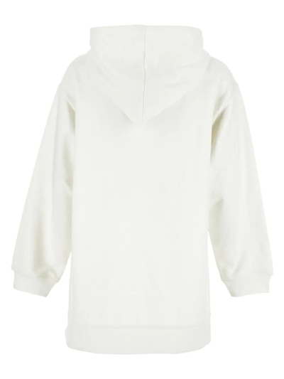 Shop Marni Cotton Logo Sweatshirt In White