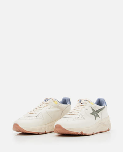 Shop Golden Goose Running Sole Sneakers In White