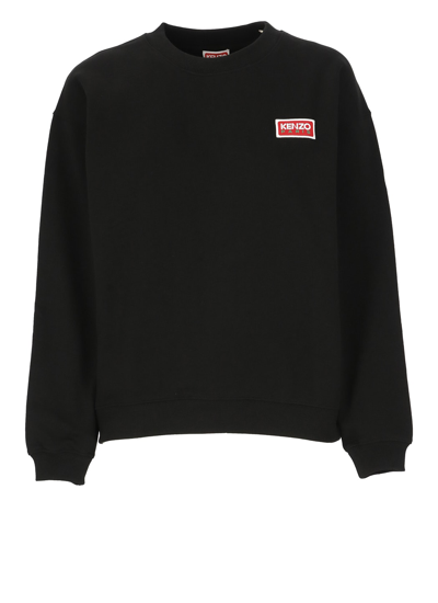 Shop Kenzo Logoed Sweatshirt In Black