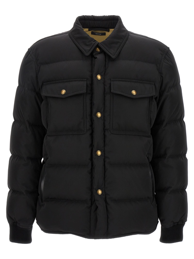 Shop Tom Ford Padded Down Jacket In Black