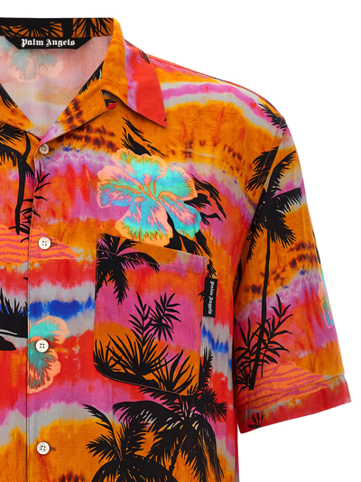 Shop Palm Angels All Over Print Shirt In Multicolor