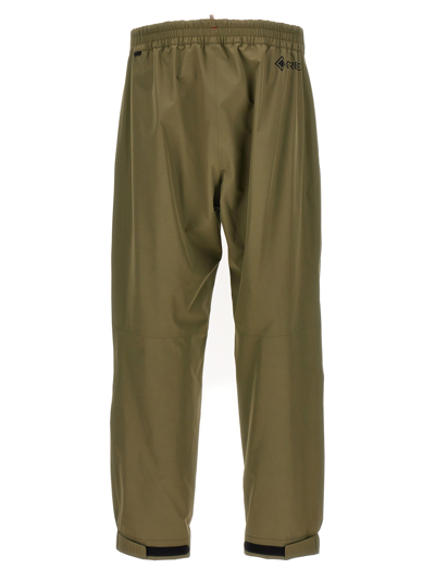 Shop Moncler Nylon Pants In Green
