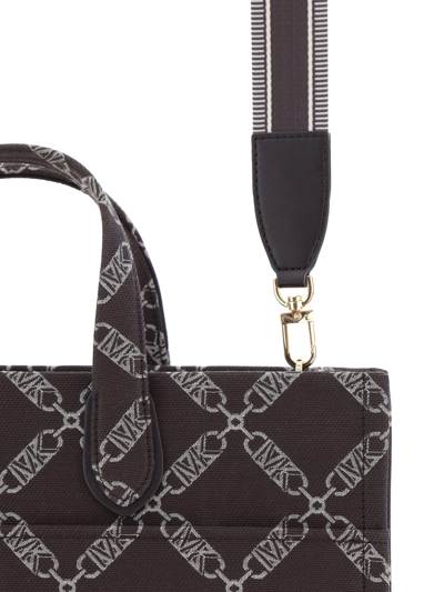 Shop Michael Kors Gigi Tote Bag In Choc Multi