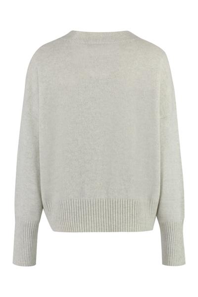 Shop Roberto Collina Wool And Cashmere Cardigan In Grey