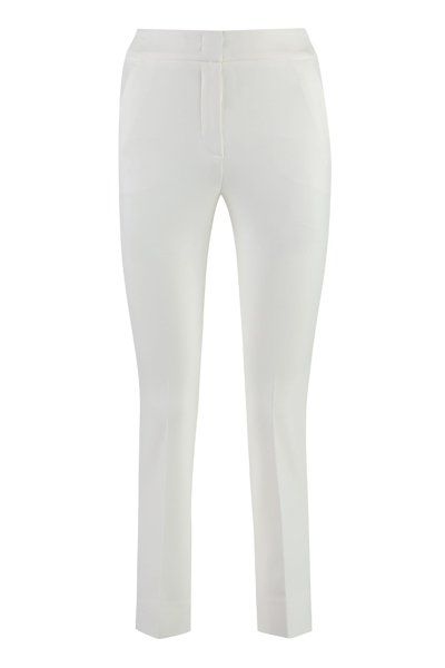 Shop Peserico Cropped Trousers In White