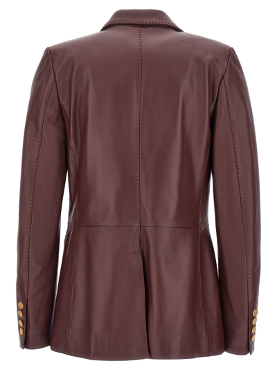 Shop Tagliatore Sophie Blazer In Bordeaux