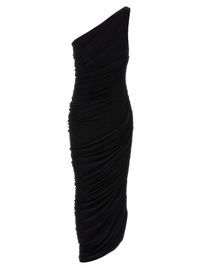 Shop Norma Kamali Diana Gown Dress In Black