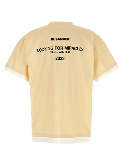 Shop Jil Sander Looking For Miracles T-shirt In White
