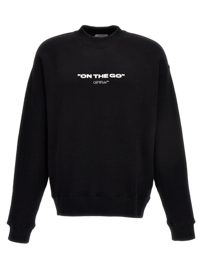 Shop Off-white On The Go Skate Sweatshirt In White/black