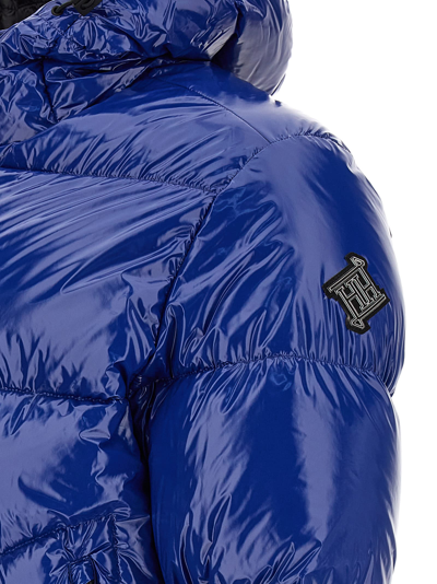 Shop Herno Shiny Nylon Down Jacket In Blue