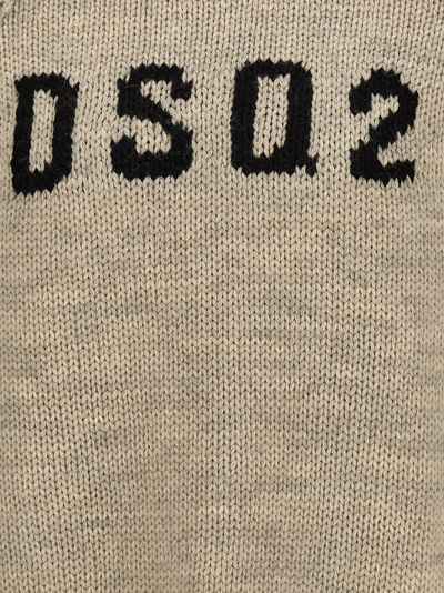 Shop Dsquared2 Logo Sweater In Gray