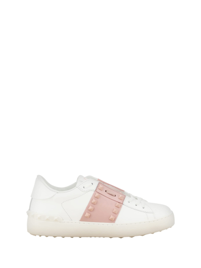 Shop Valentino Garavani Sneakers In Bianco/water Rose/bianco