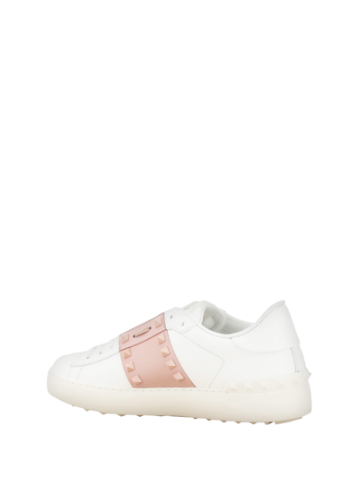 Shop Valentino Garavani Sneakers In Bianco/water Rose/bianco
