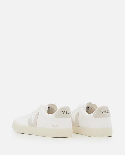 Shop Veja Chromefree Leather Campo Sneakers In White