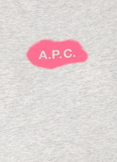 Shop Apc Astoria T-shirt In Grey