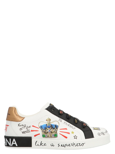 Dolce & Gabbana Kids' Logo Sneakers In Multicolor | ModeSens
