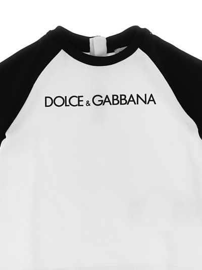 Shop Dolce & Gabbana Logo T-shirt In White/black