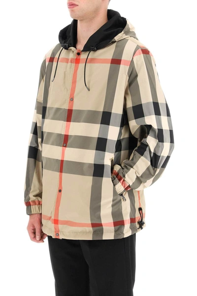 Shop Burberry Reversible Lightweight Jacket With Tartan Lining In Multicolor
