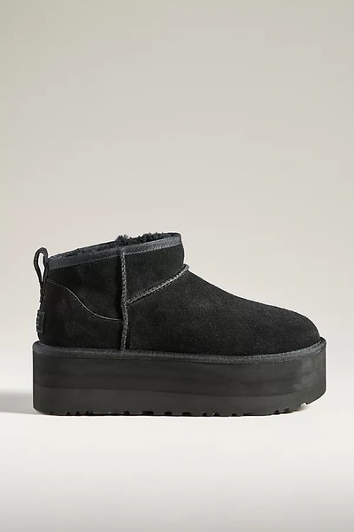 Shop Ugg Classic Ultra Mini Platform Boots In Black