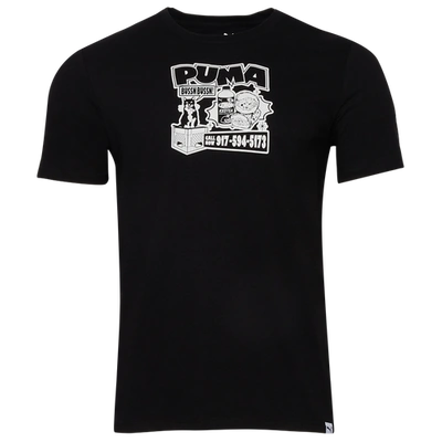 Shop Puma Mens  Deli T-shirt In Black/white