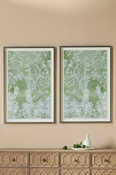Shop Dawn Wolfe Art Pastel Tree 1 And 2 Wall Art Series In White