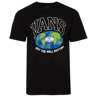 Shop Vans Mens  Off The Record Nation T-shirt In Black/green/blue