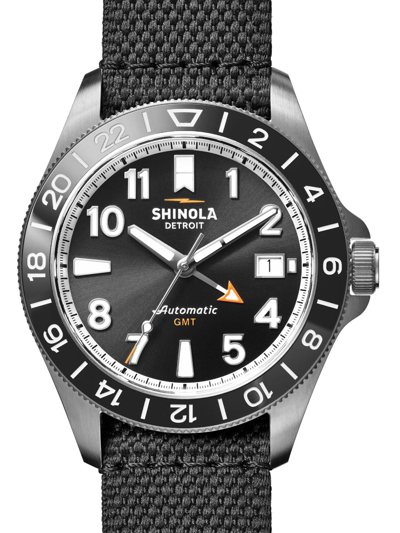 Shop Shinola The Monster Gmt 40mm In Black