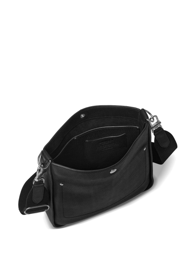 Shop Shinola The Pocket Leather Crossbody Bag In Black