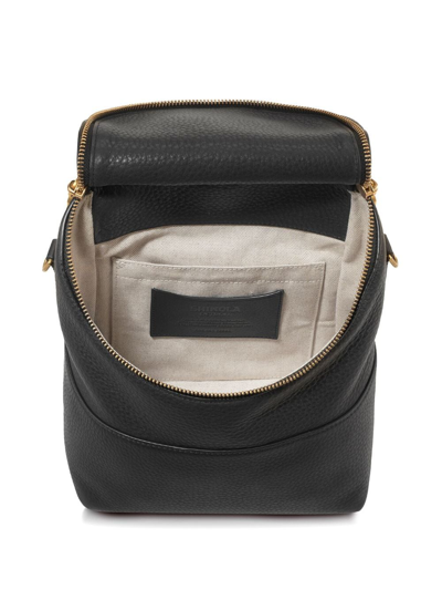 Shop Shinola The Mini Pocket Leather Backpack In Black
