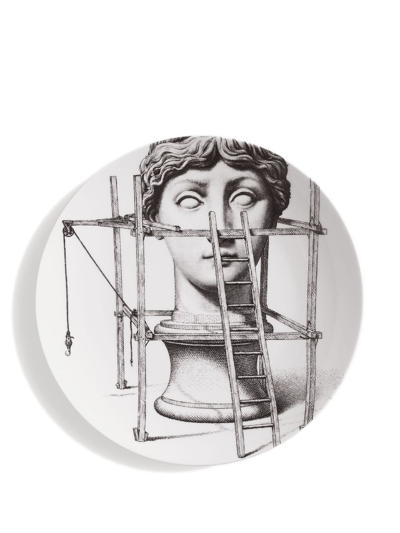 Fornasetti Tema E Variazioni N200 Wall Plate In White