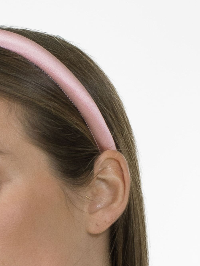 Shop Jennifer Behr Tiana Silk Headband In Pink