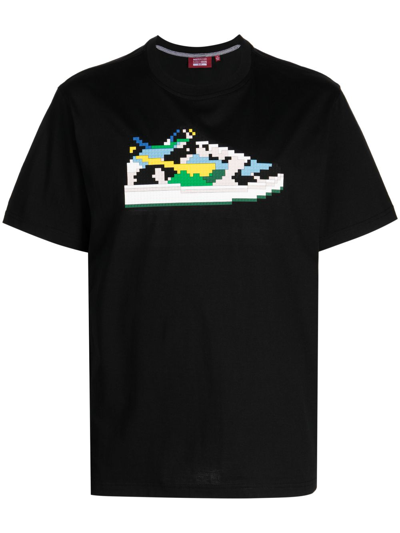 Shop Mostly Heard Rarely Seen 8-bit Sneaker-print Cotton T-shirt In Black