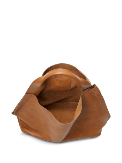 Shinola The Runwell Leather Tote Bag In Brown