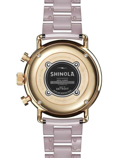Shop Shinola The Canfield Sport 40mm Watch In Brown