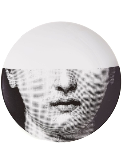 Shop Fornasetti Tema E Variazioni N7 Wall Plate In Black