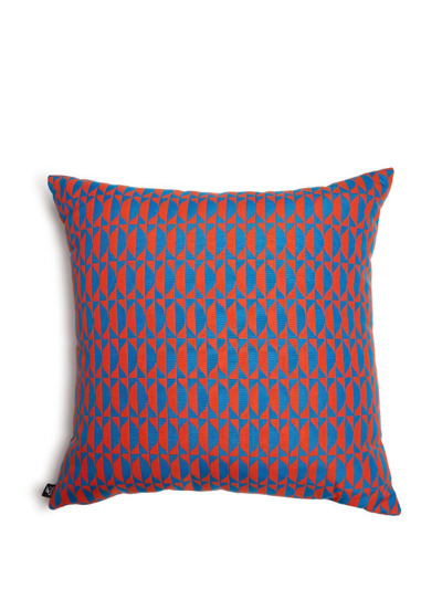 Fornasetti Outdoor Cushion Losanghe In Red