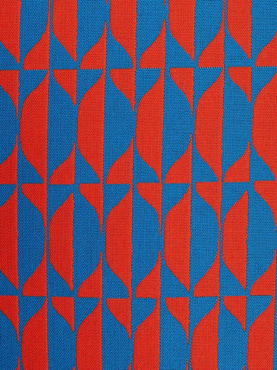 Fornasetti Outdoor Cushion Losanghe In Red