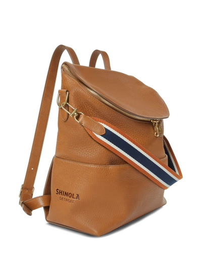 Shop Shinola The Convertible Leather Backpack In Brown