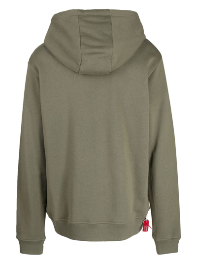 Mostly Heard Rarely Seen 8-bit Bear-print Cotton Hoodie In Green