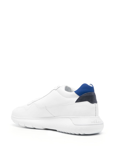 Shop Hogan Interactive 3 Leather Sneakers In White